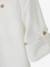 Chemise col Mao en coton/lin garçon manches retroussables BLANC+bleu ciel+Bleu moyen+vert - vertbaudet enfant 