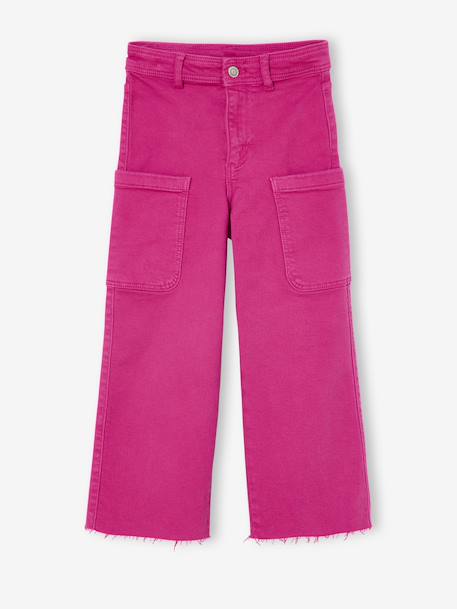 Fille-Pantalon-Pantalon cargo large fille