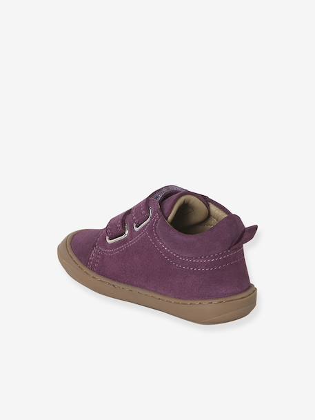 Zachte lederen baby-slofjes voor de eerste stapjes beige, bedrukt+blauw, bedrukt+brons+goud+goudgeel+groen, bedrukt+oudroze+roze (poederkleur)+roze, bedrukt+rozen+turquoiseblauw+veel roze+zachtpaars - vertbaudet enfant 