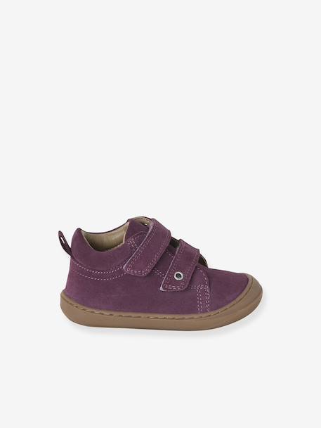 Zachte lederen baby-slofjes voor de eerste stapjes beige, bedrukt+blauw, bedrukt+brons+goud+goudgeel+groen, bedrukt+oudroze+roze (poederkleur)+roze, bedrukt+rozen+turquoiseblauw+veel roze+zachtpaars - vertbaudet enfant 