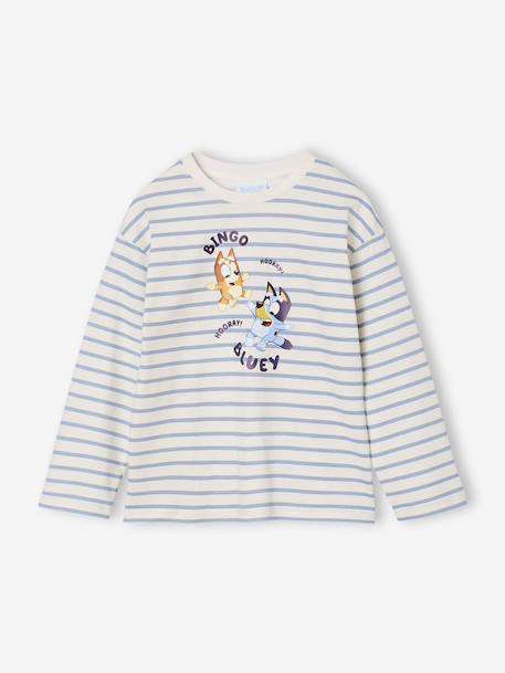 Fille-T-shirt, sous-pull-Tee-shirt mixte Bluey à manches longues