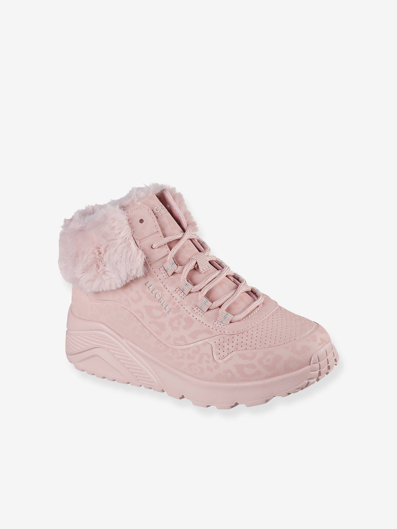 Skechers® Cozy Luipaard Baskets Voor Meisjes Rouge