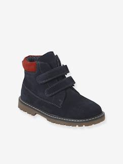 -Boots voor jongens, collectie voor de kleuterschool, leer met klittenband