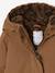 Parka fille à capuche doublée imitation fourrure bois de rose+camel+marine+noir+prune+vert foncé - vertbaudet enfant 