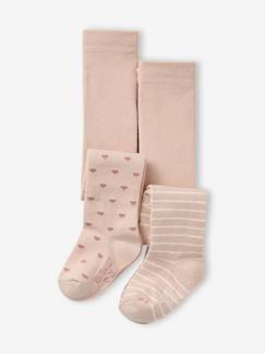 Baby-Sokken, kousen-Set van 2 paar fantasie panty's voor babymeisjes
