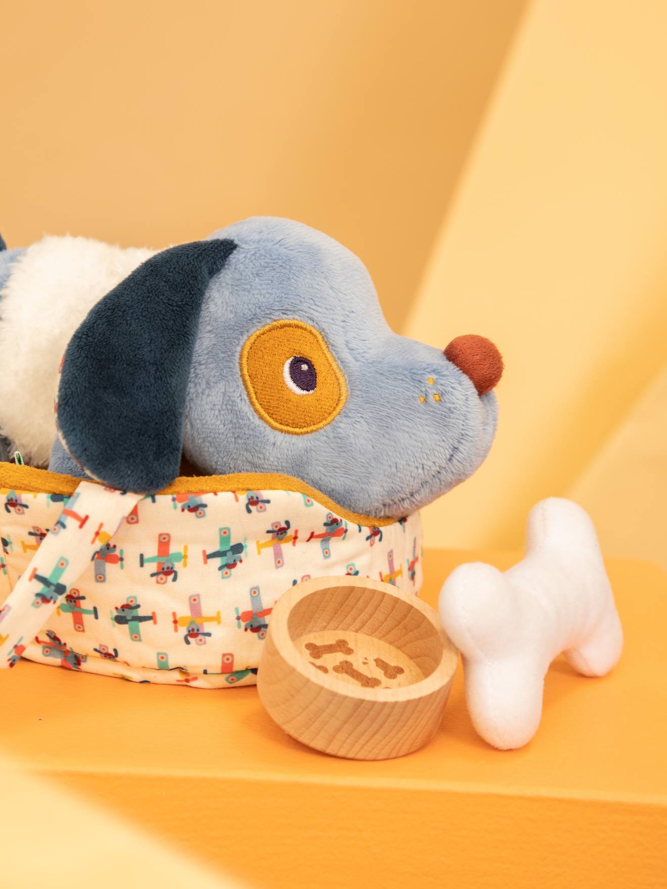 Pluchen Dier En Zijn Mand Lilliputiens Blauw
