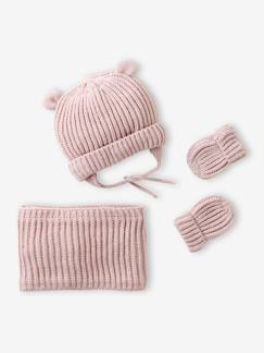 Baby-Babyset muts, snood en wanten baby