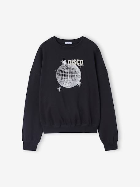 Fille-Pull, gilet, sweat-Sweat fille motif DISCO