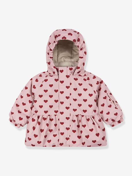 Fille-Manteau, veste-Doudoune-Veste coupe-vent imperméable motifs coeurs Mismou