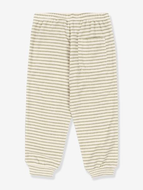 Bébé-Pantalon rayé ample en éponge