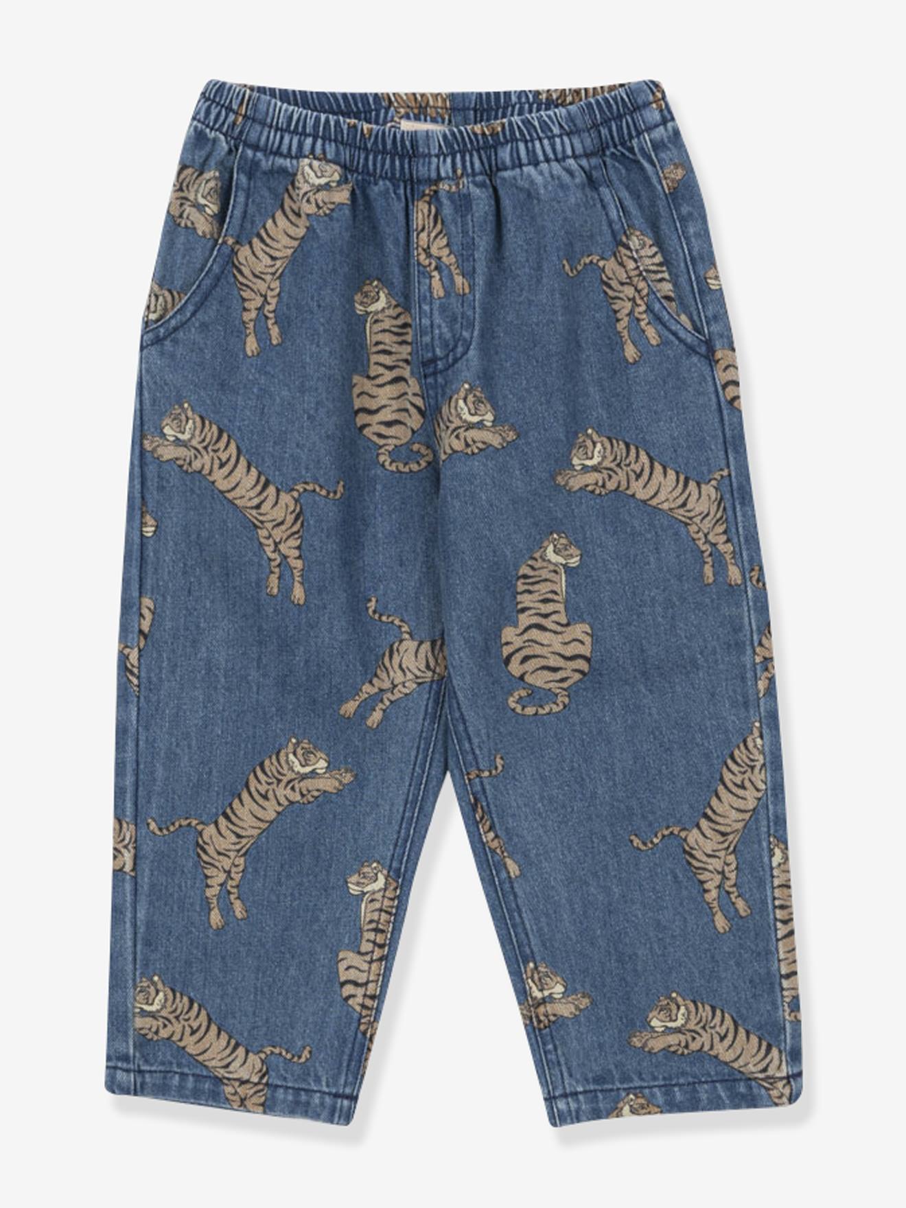 Broek van soepel denim Magot KONGES SLOJD jeansblauw