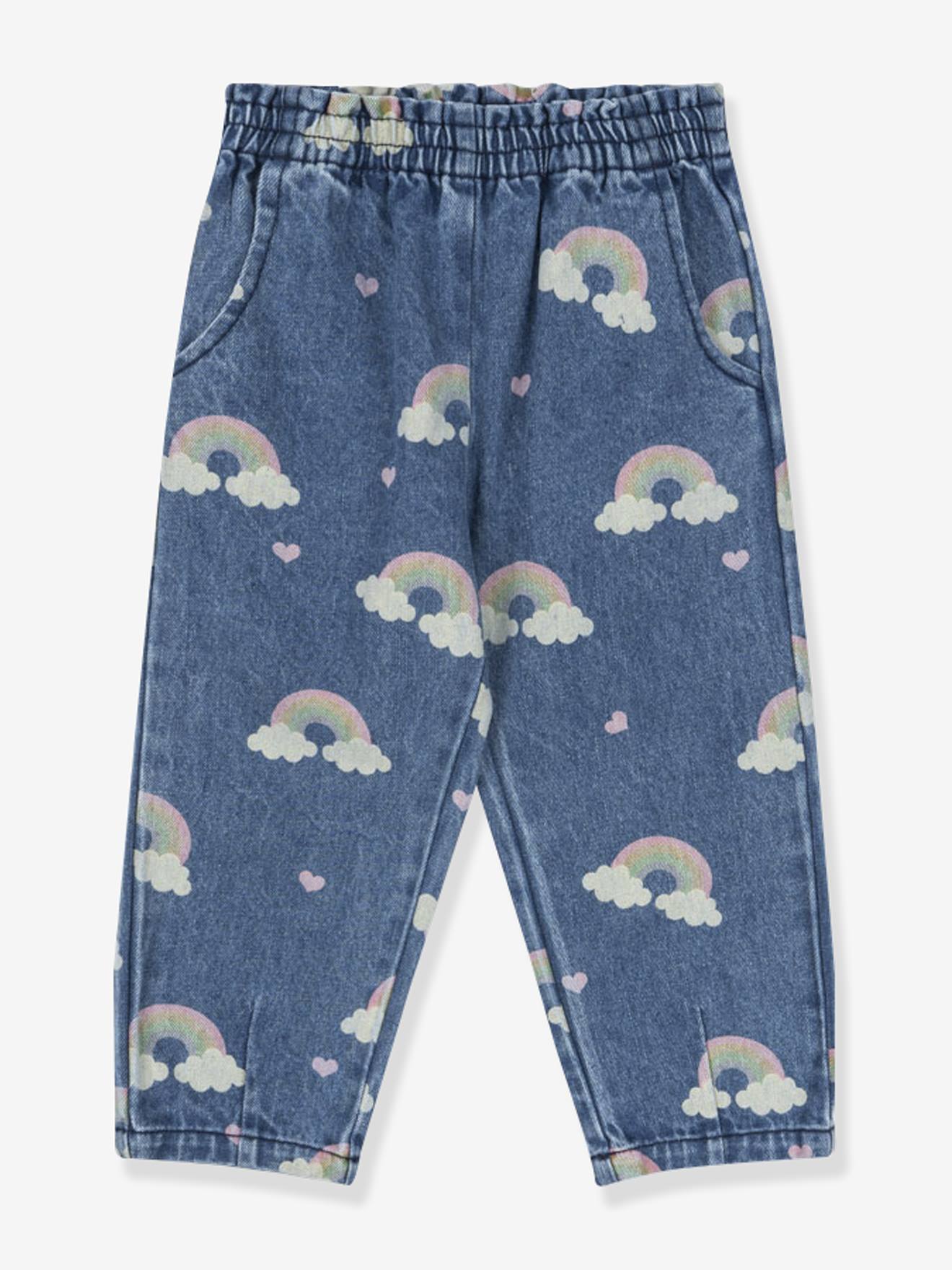 Bedrukte broek in denim Magot KONGES SLOJD jeansblauw