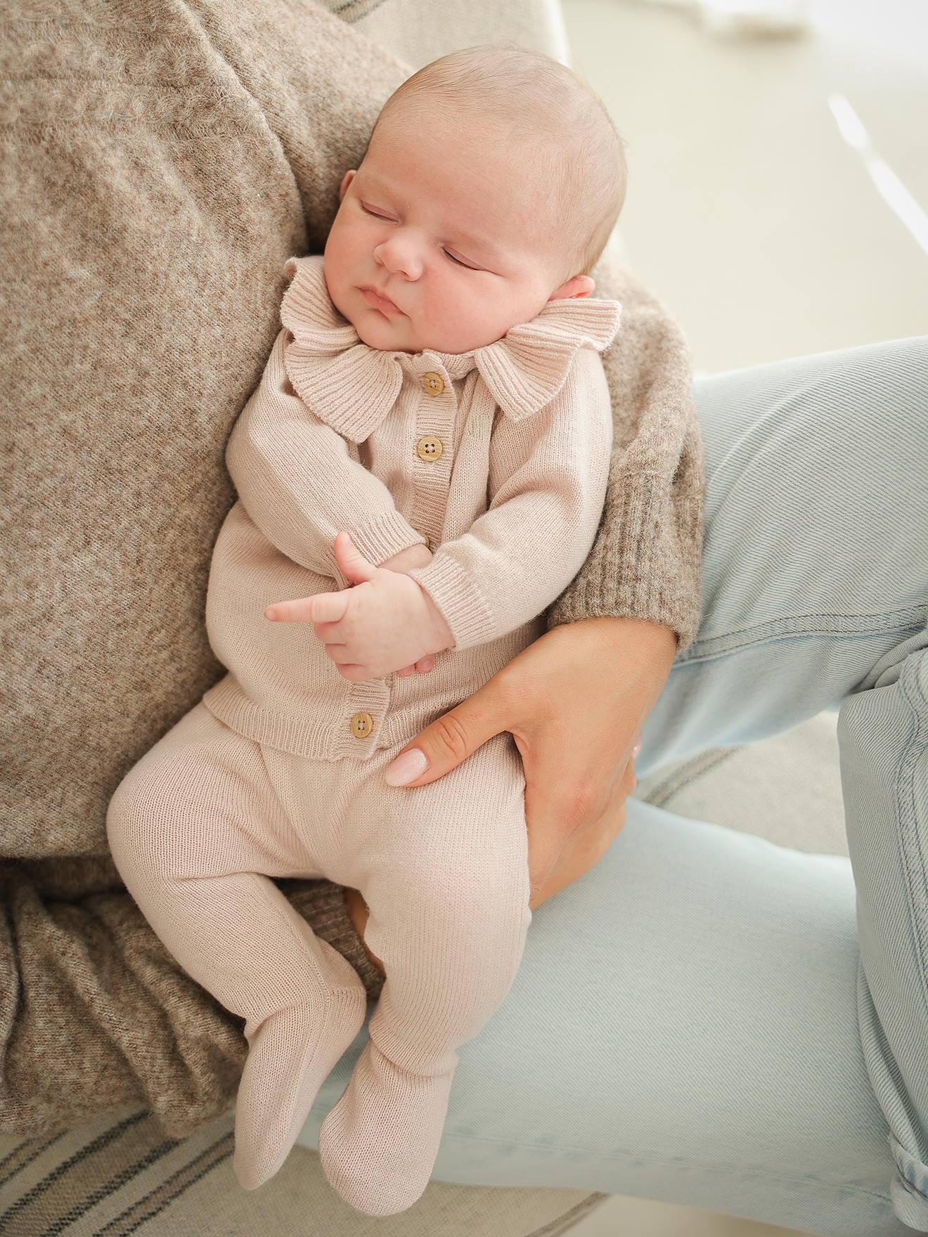 Babypakje Van Wol En Kasjmier Van Envie De Fraise, Personaliseerbaar. Rouge