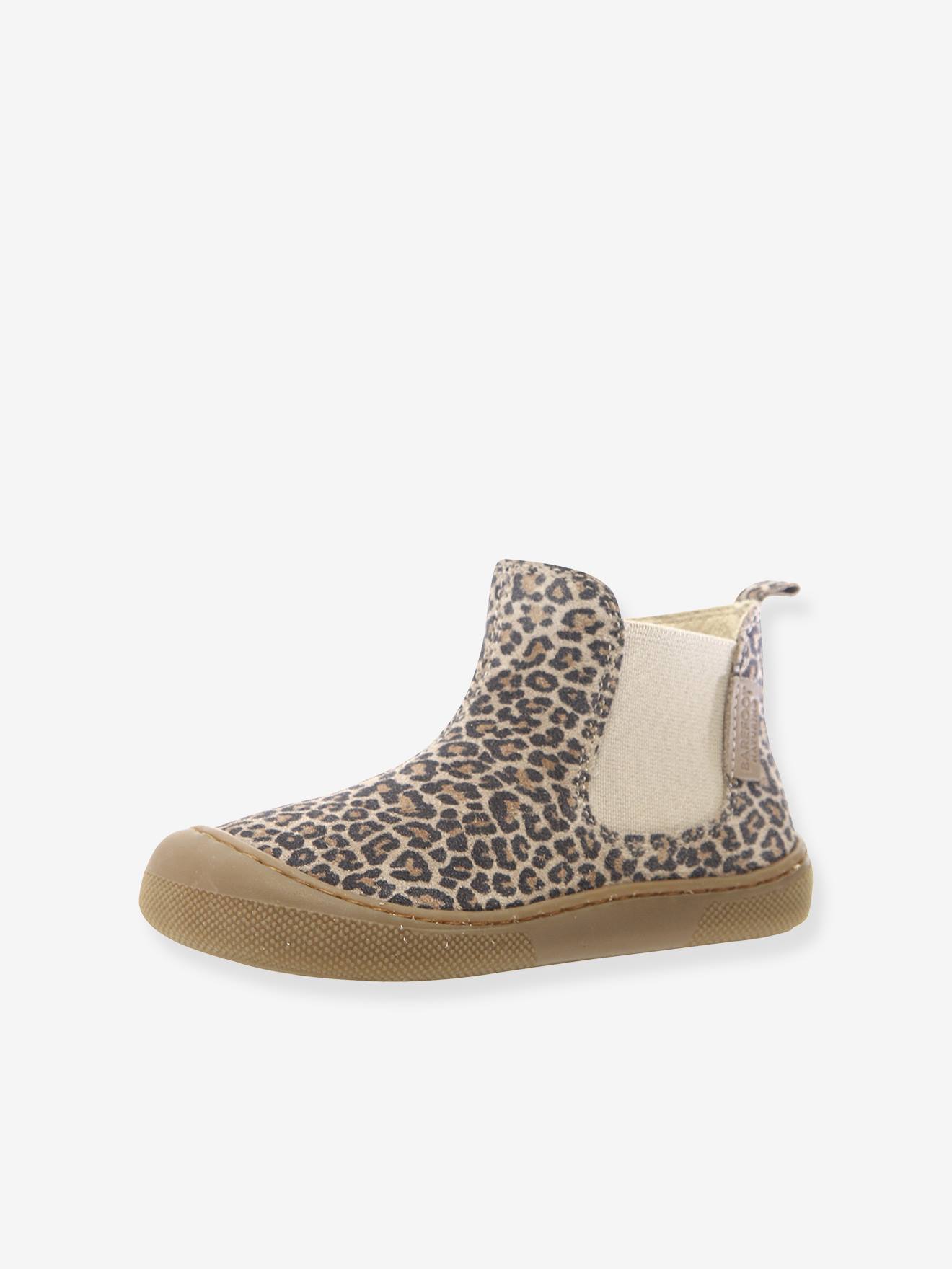Barefoot Glitty NATURINO® boots taupe