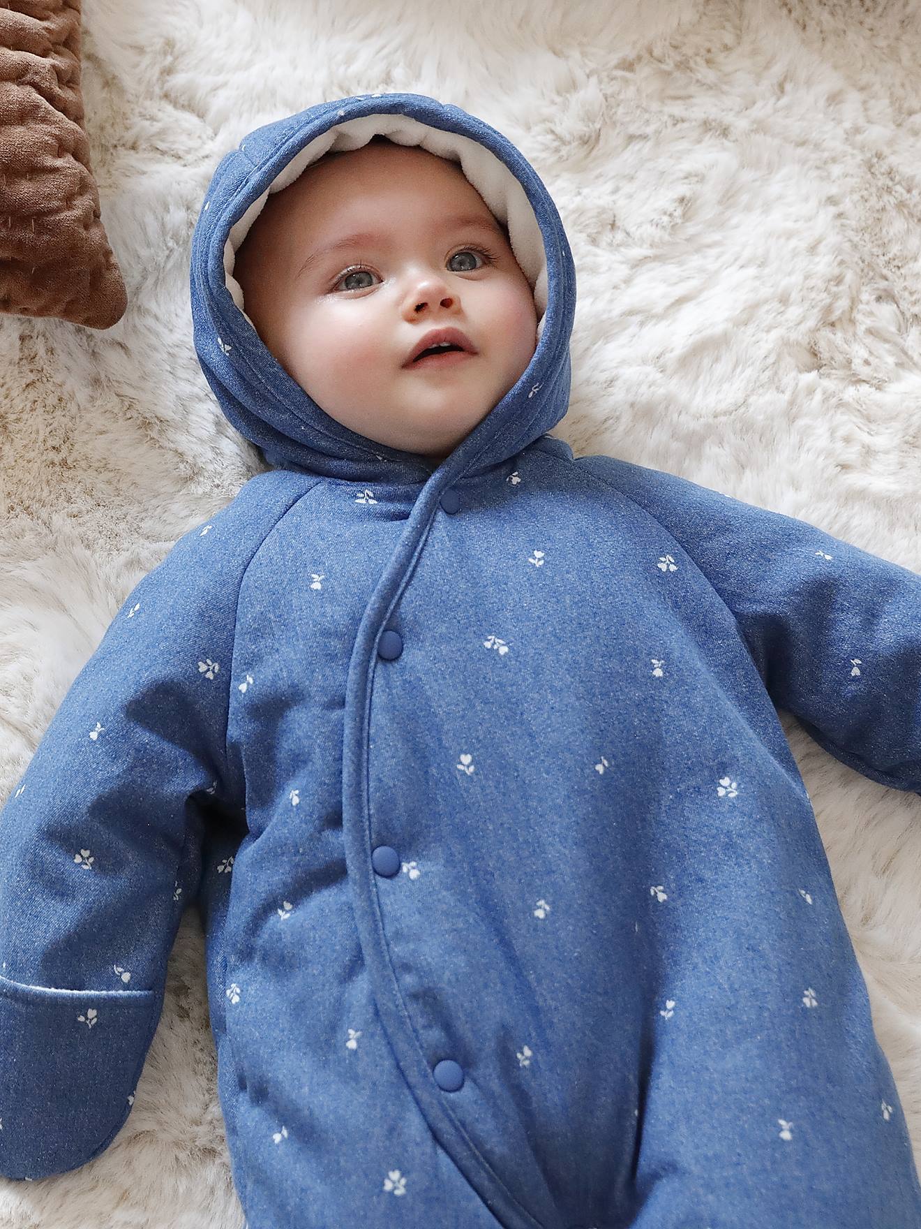 Vertbaudet Babypakje Voor Pasgeborenen Van Volledig Bedrukte Denim Stone