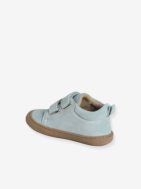 Zachte lederen baby-slofjes voor de eerste stapjes beige, bedrukt+blauw, bedrukt+brons+goud+goudgeel+groen, bedrukt+oudroze+roze (poederkleur)+roze, bedrukt+rozen+turquoiseblauw+veel roze+zachtpaars - vertbaudet enfant 