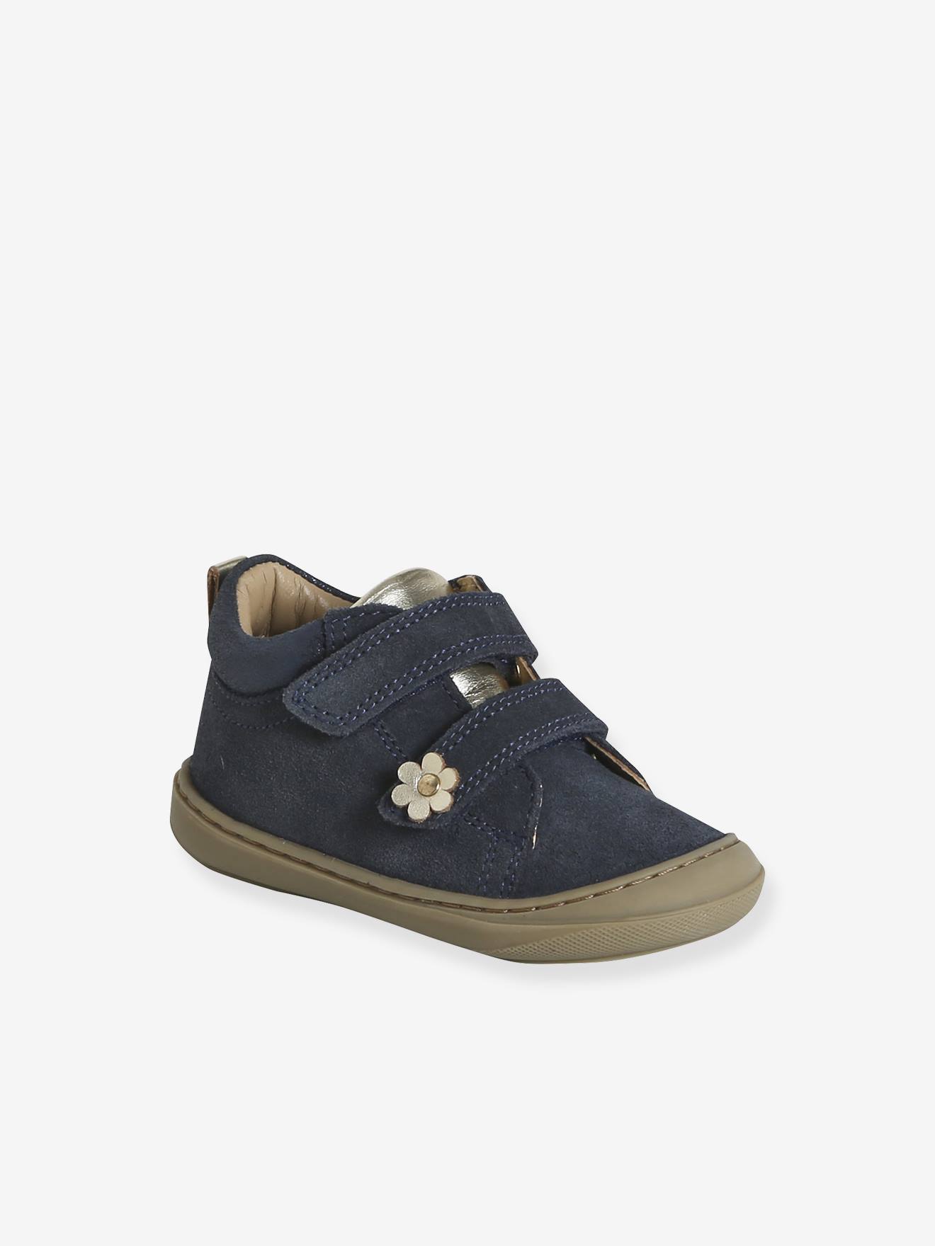 Vertbaudet Soepele Leren Laarsjes Voor De Eerste Stapjes Van Baby's Marineblauw