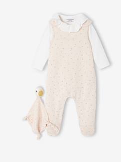 -3-delige babyset met babypakje + body + knuffels