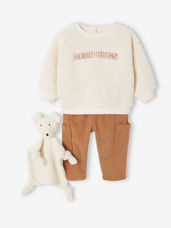 -Babyset sweater + broek + knuffel
