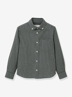 -Chemise flanellisée à carreaux garçon