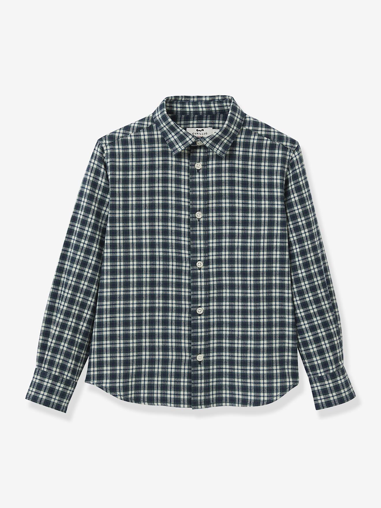Geruit Hemd Voor Jongens Cyrillus Blauw