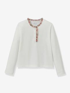 -T-shirt Tunesisch Liberty stof meisje Biologisch katoen CYRILLUS
