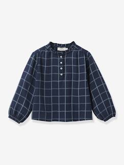 Meisje-Hemd, blouse, tuniek-Blouse van katoenen gaas voor meisjes CYRILLUS