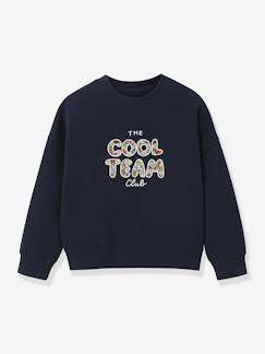 -Cool Team Meisje sweater Liberty stof biologisch katoen CYRILLUS