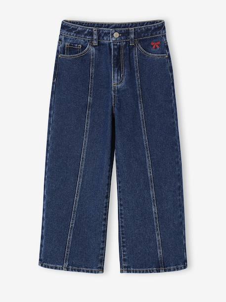 Fille-Jean fille large couture devant 