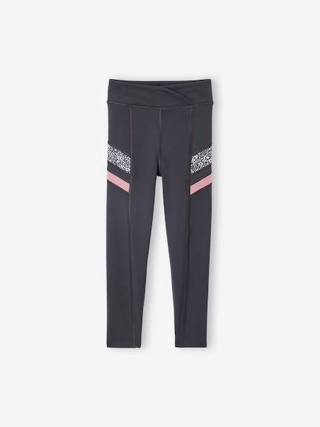 Fille-Collection sport-Legging technique sport fille bandes côté