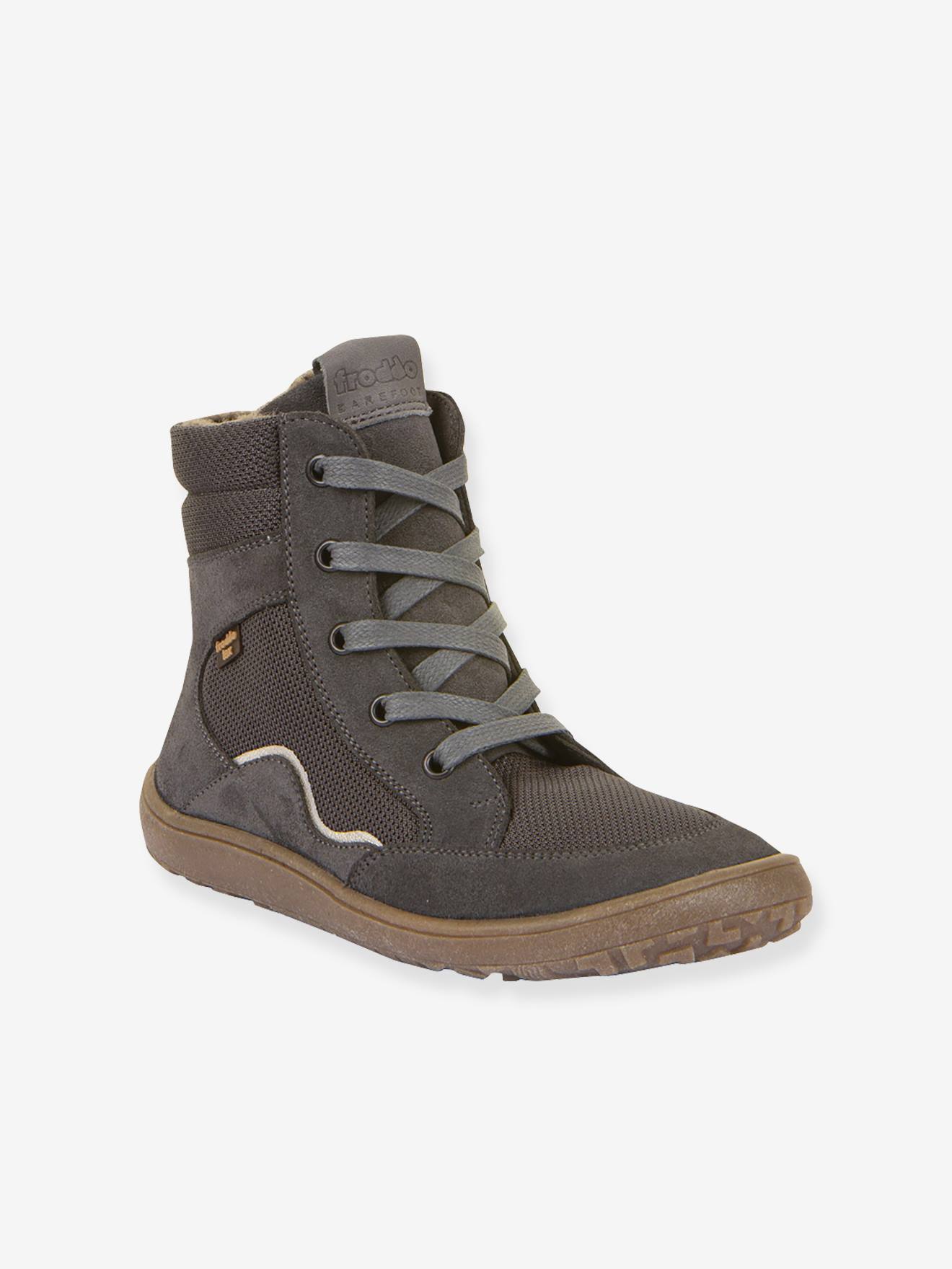 Blotevoetenlaarzen voor meisjes BAREFOOT TEX WOOL GROW Froddo leigrijs