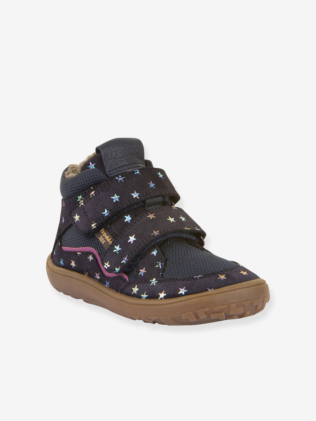 Blotevoetenlaarzen voor meisjes BAREFOOT TEX WOOL Froddo nachtblauw
