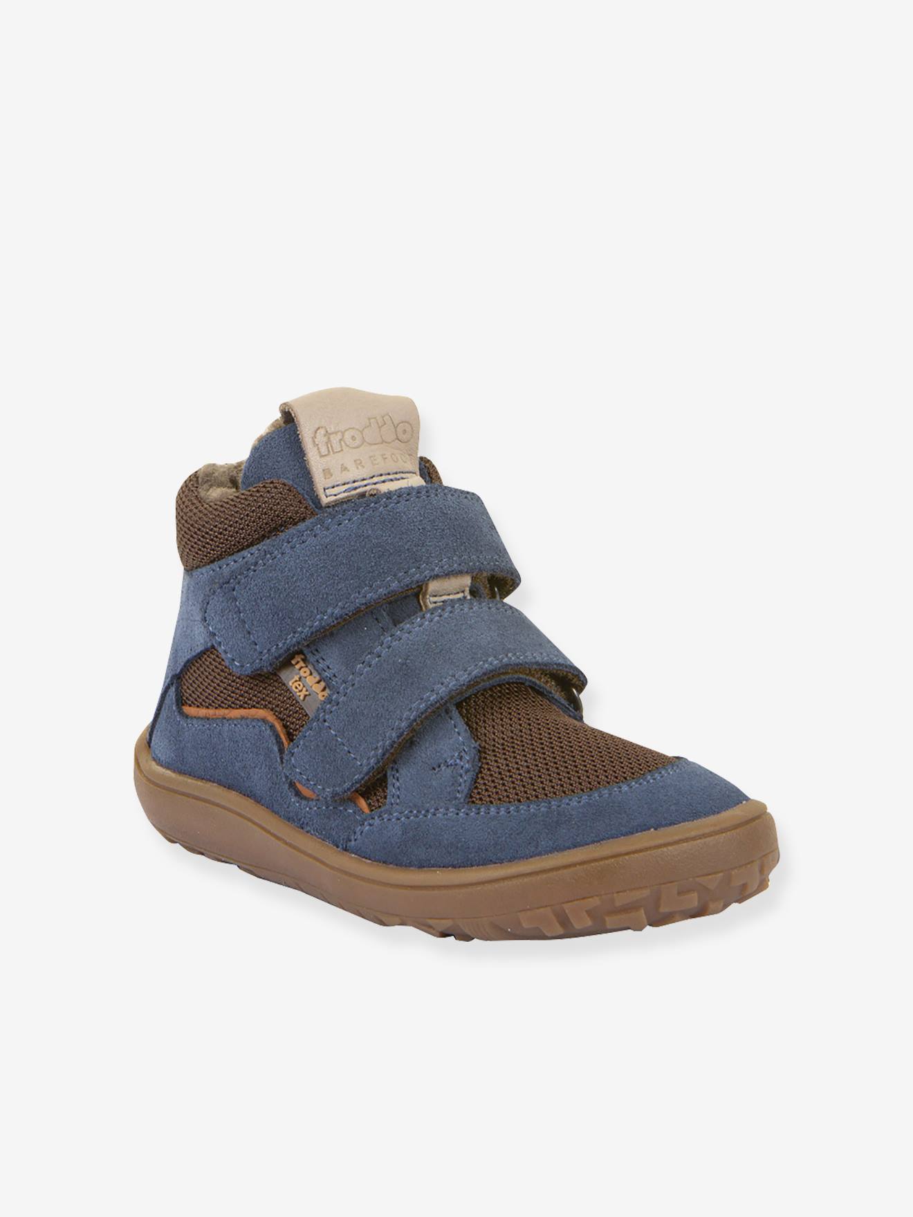 Blote voeten boots kinderen BAREFOOT TEX WOOL FRODDO blauw