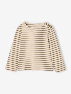 Meisje-Gestreept meisjesshirt lange mouwen