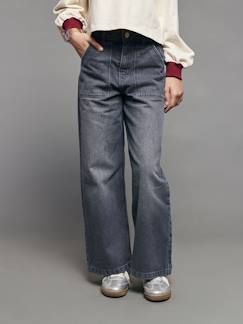 Jean large poches charpentier fille  - vertbaudet enfant