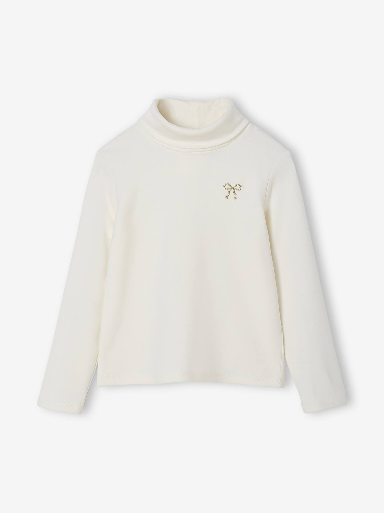 Vertbaudet Souspull Van Fleece Voor Meisjes Ecru