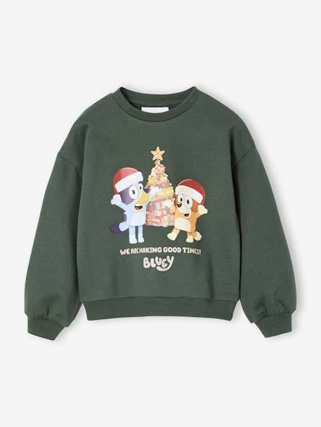 Fille-Pull, gilet, sweat-Sweat de Noël Bluey mixte