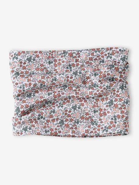 Fille-Snood fille imprimé fleuri et doublé polaire
