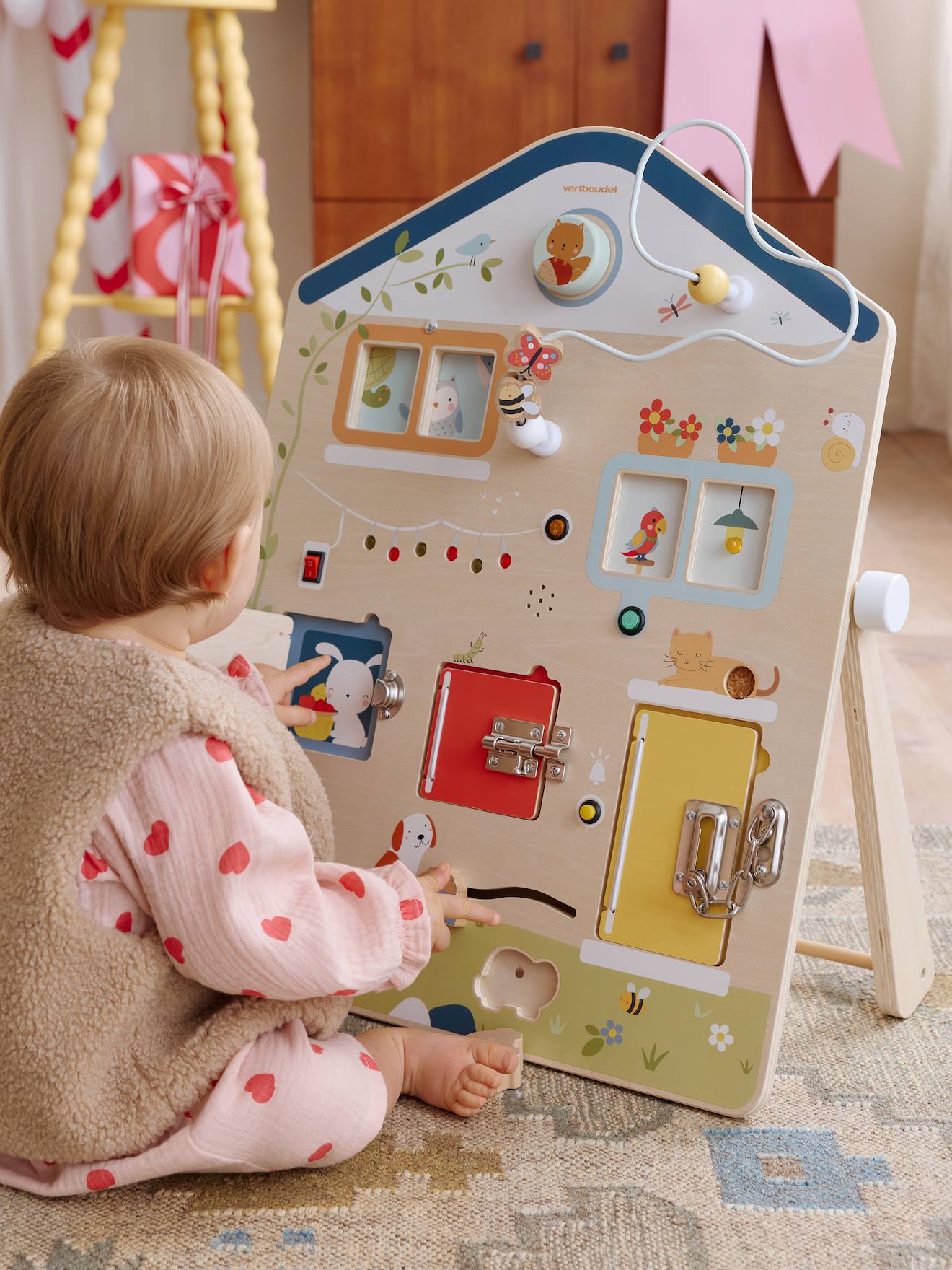 Planche d'activités sons et lumières en bois FSC® - bois