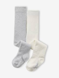 Baby-Sokken, kousen-Set van 2 Panty's Baby Meisje Opengebreid
