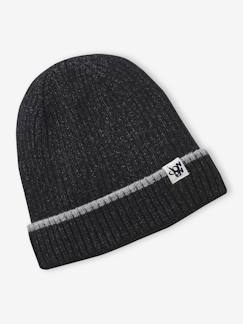 -JONEN muts voor jongens van geribbelde tricot