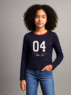 -Cropped shirt met lange mouwen voor meisjes JONEN