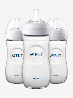 Verzorging-Baby eet en drinkt-Set met 3 flesjes 330 ml Philips AVENT Natural zonder BPA