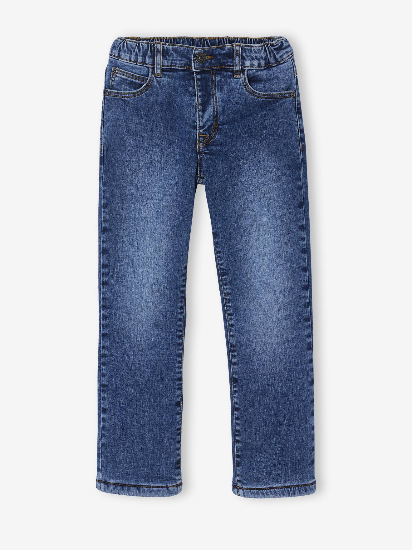 Vertbaudet Gevoerde Denim Jeans Voor Jongens Stone