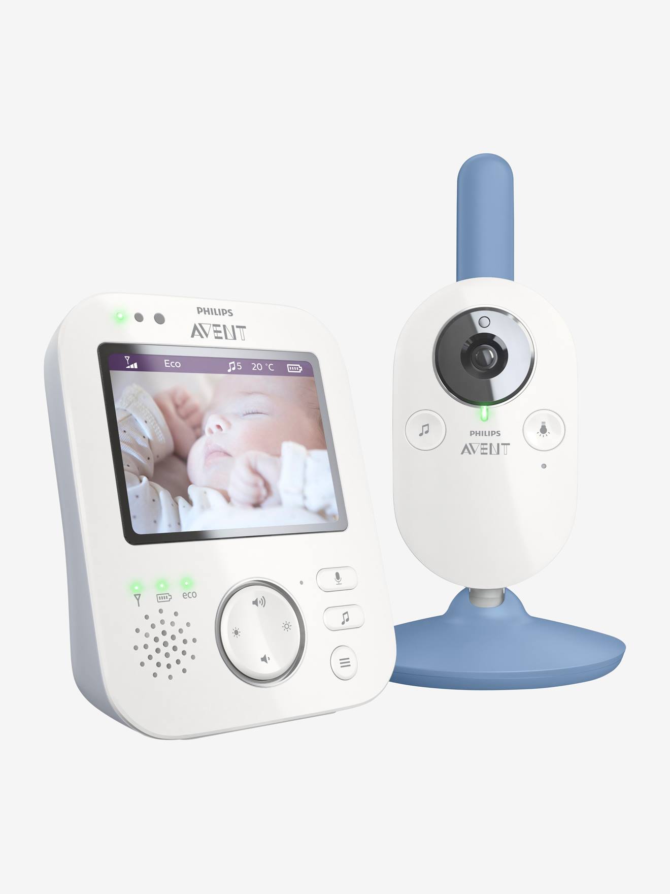 Ecoute-bébé vidéo numérique Philips AVENT FHSS SCD845 - gris, Puériculture