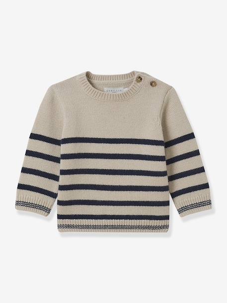 Bébé-Pull marinière bébé laine
