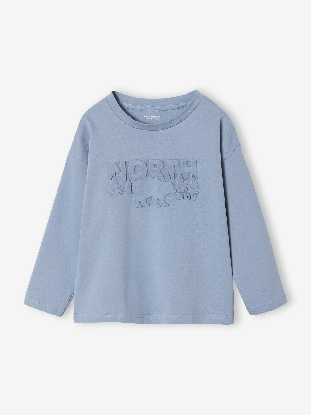 Vertbaudet T-shirt Met Lange Mouwen Voor Jongens Lichtblauw
