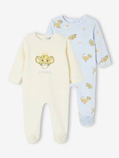 Set van 2 babyslaappakjes Disney® ROI LION van fluweel / velours  - vertbaudet enfant