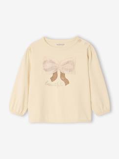 Baby-T-shirt baby met lange mouwen en tule strik