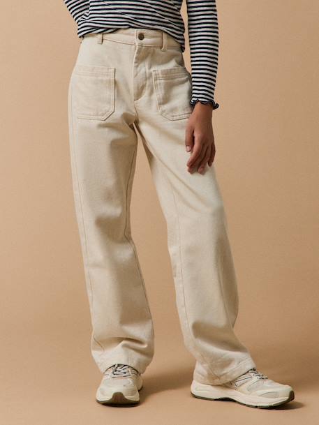 Fille-Pantalon droit fille en denim